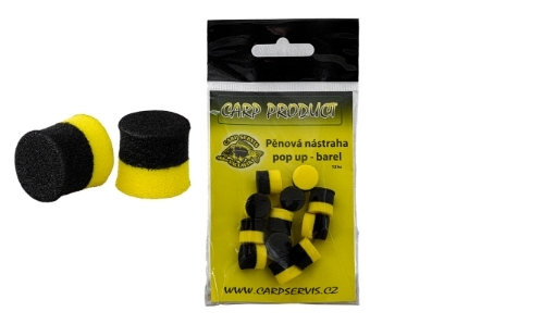 Picture of CSV Barel Foam Bait - 12 mm / Yellow-Black