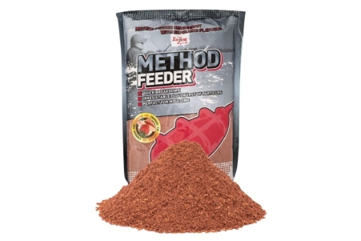 Picture of Carp Zoom Groundbait Method Feeder - 1 kg / Strawberry-Fish