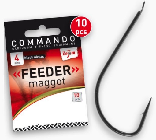 Picture of Carp Zoom Feeder Maggot Hooks - 10 pcs / Size 4