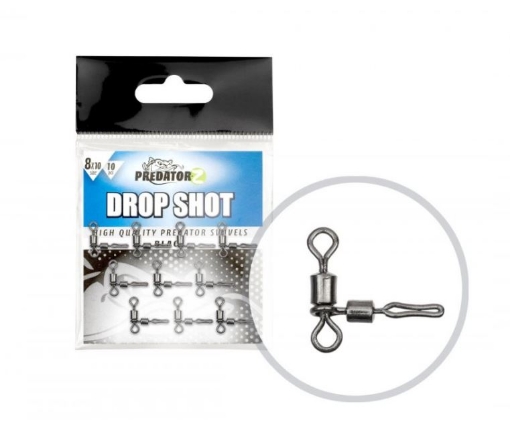 Picture of Carp Zoom Drop Shot Swivel - 10 pcs / Size 8x10