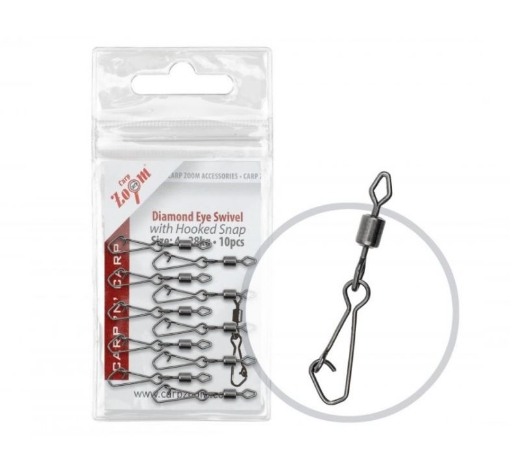 Picture of Carp Zoom Swivel with Snap - 10 pcs / Size 8