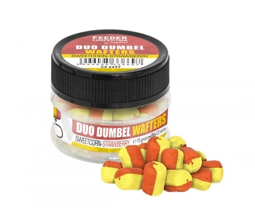 Picture of Carp Zoom Duo Dumbells Wafters - 15 g / Corn-Strawberry