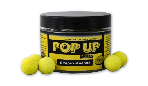 Picture of CSV Pop Up Boilies Pot 40g 12mm Scopex-Pineapple