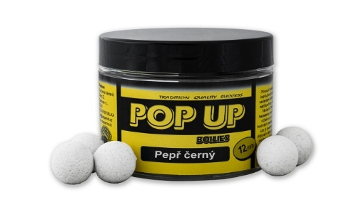 Picture of CSV Pop Up Boilies Pot 40g 12mm Black Pepper