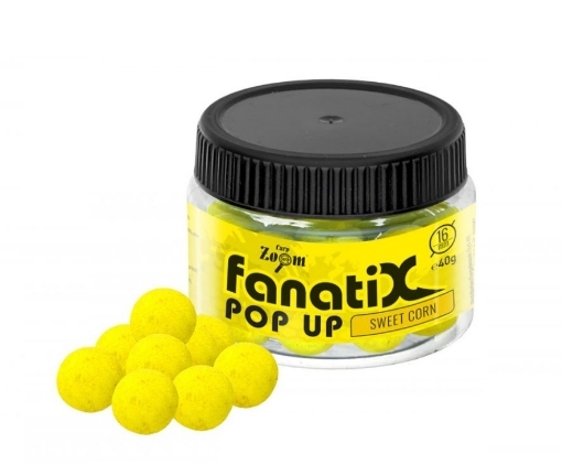 Picture of Carp Zoom Fanati-X Pop Ups 40g 16mm Sweet Corn