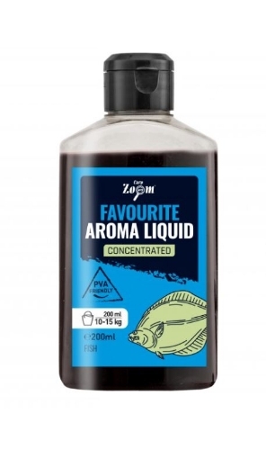 Picture of Carp Zoom Favourite Aroma Liquid Plus - 200 ml / Fish