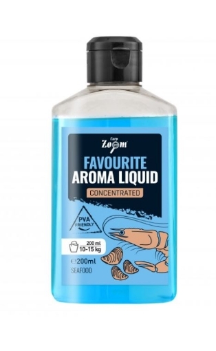 Picture of Carp Zoom Favourite Aroma Liquid Plus - 200 ml / Seafood
