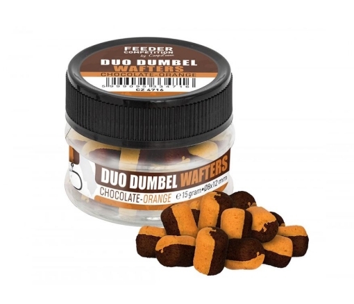Picture of Carp Zoom Duo Dumbells Wafters 15g 10x14mm Choco-Orange