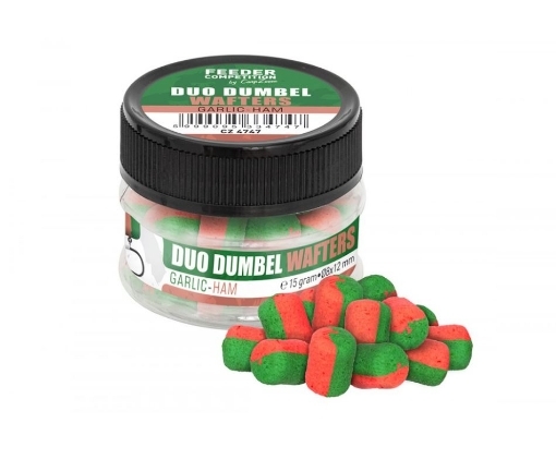 Picture of Carp Zoom Duo Dumbells Wafters 15g 10x14mm Garlic-Ham