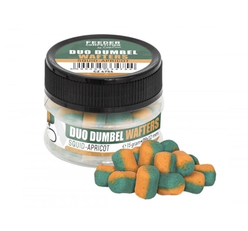 Picture of Carp Zoom Duo Dumbells Wafters 15g 10x14mm Squid-Apricot