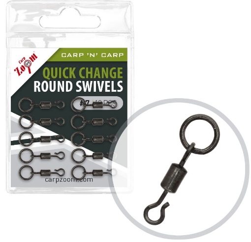 Picture of Carp Zoom QC Ring Swivel - 10 pcs / Size 7