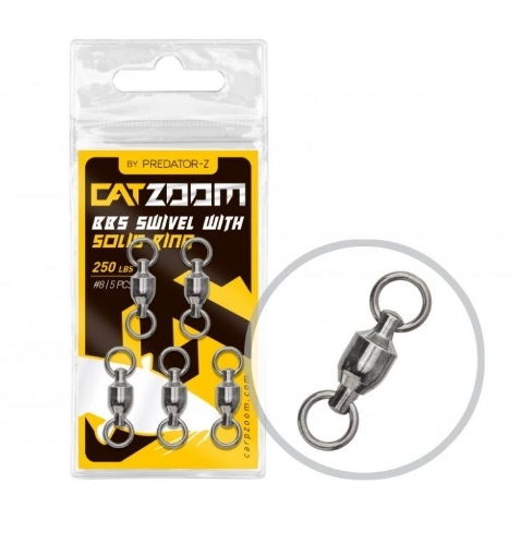Picture of Carp Zoom BBS Swivel with Solid Ring - 3 pcs / Size 8