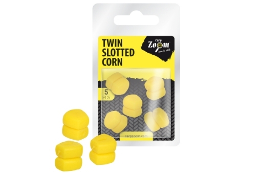 Picture of Carp Zoom Twin Slotted Artificial Corn - 5 pcs / Yellow