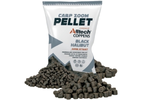 Picture of Carp Zoom Black Halibut Pellets Drilled - 5 kg / 20 mm