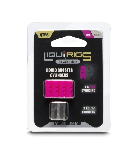 Liquirigs - Liquid Zig Booster kapsle, růžová a čirá 4+2ks
