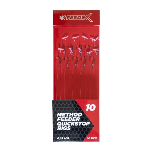 FEEDER EXPERT návazce - Návazce č.10 s nekonečnou zarážkou 10ks