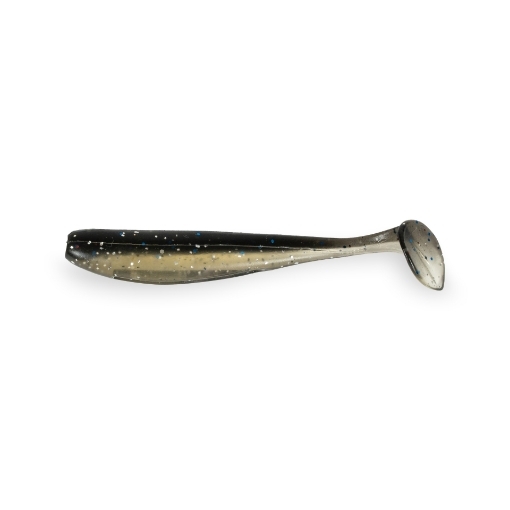 Haibo gumové nástrahy - EASOO T-tail fish Black&Silver 7,5cm 15ks