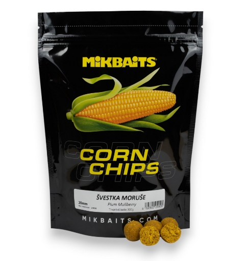 Corn Chips boilie 300g - Švestka Moruše 24mm