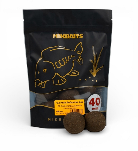 Gangster boilie 300g - G2 Krab Ančovička Asa 40mm golf size