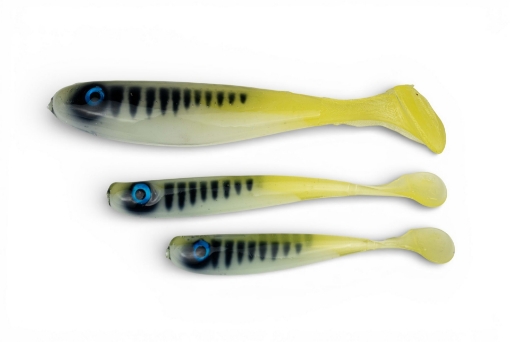 YACCUZA HAND MADE nástrahy - KILLER AIRBRUSH Yellow/White Tiger 12,5cm 11g 2ks