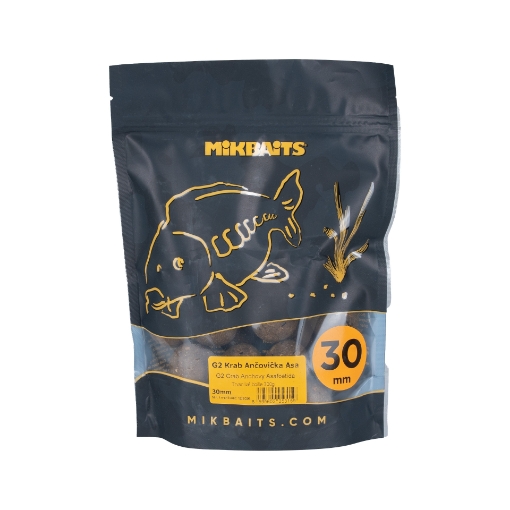 Obrazek Mikbaits Gangster G2 Boilie Krab Ančovička Asa 30mm 300g
