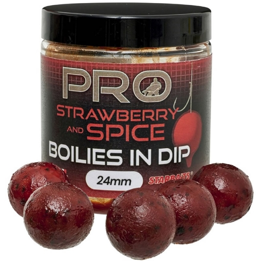 Picture of Starbaits Pro Boilies in Dip Strawberry Spice 24mm 150g