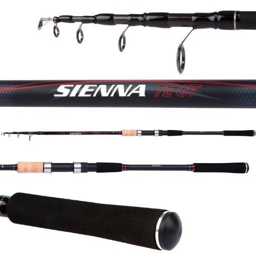 Robustní teleskopický prut Shimano Sienna AR TEGT Wrap 3,00m 40-80g vyztužený uhlíkovým opletem.