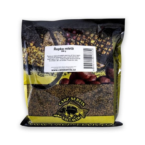 Mletá řepka CS jako vysoce atraktivní olejnatá přísada do vnadících směsí, balení 500g.