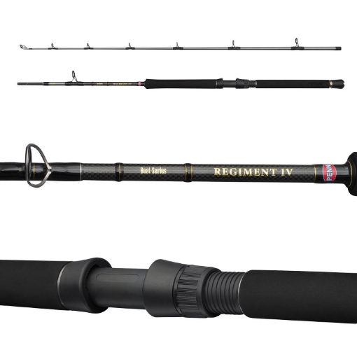 Profesionální mořský prut PENN Regiment IV Boat Rod 2.10m 30-50lb s technologickým SLS3 blankem.
