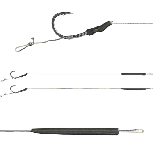 Obrazek Mikado Classic Rig Pro Coated #2 23cm 25lb 2ks