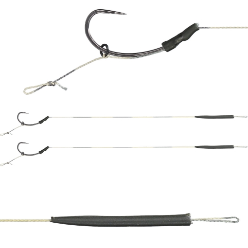 Obrazek Mikado Blow Back Rig Coated Barbless #2 23cm 2ks