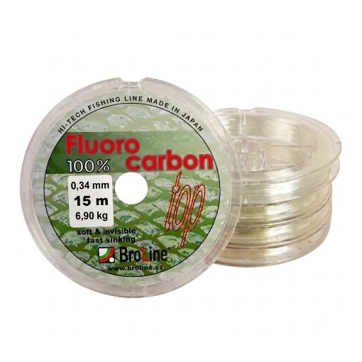 Picture of Broline 100% Fluorocarbon 0.34mm 6.90kg 15m